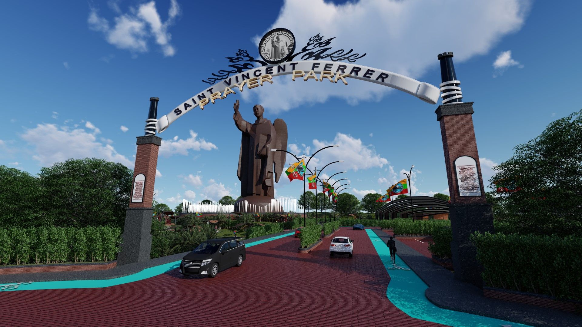 Saint Vincent Ferrer Bamboo Sculpture — JQS Builders Inc
